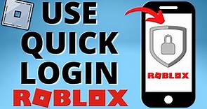 How to Use Quick Log In on Roblox - Roblox Login with Another Device