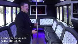 Rochester Limousines Newest 32 Passenger Tiffany Limo Bus