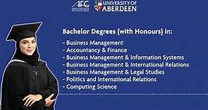 Why join AFG College with the University of Aberdeen?