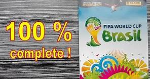 Panini Album "FIFA World Cup Brasil 2014" - 100 % COMPLETE / FULL / LLENO / COMPLETO
