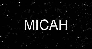 The Book of Micah Chapter 2