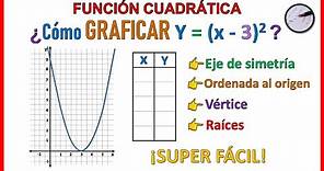 FUNCIÓN CUADRÁTICA y=(x-3)² | y = (x-3)^2 | Muy fácil 😎