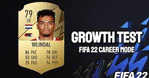 Owen Wijndal Growth Test! FIFA 22 Career Mode