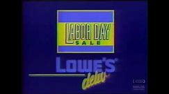 Lowe's | Television Commercial | 1988 | Labor Day Sale