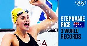The 1st woman to beat 4:30! Stephanie Rice's insane 3(!) World Records