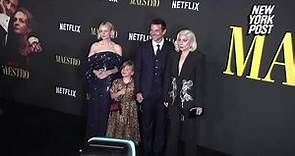 Bradley Cooper poses with rarely seen daughter Lea De Seine, 6, at ‘Maestro’ premiere