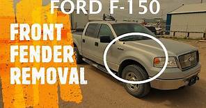 Ford F-150 - FRONT FENDER REMOVAL / REPLACEMENT (2004 - 2008)