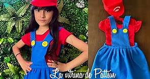 Disfraz de Mario Bros fácil para niña, Mario Bros easy costume for girl #disfraz #costume
