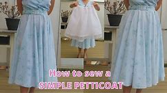 Easy DIY Petticoat Tutorial | How to Sew a Fluffy Underskirt in Under 20 Minutes!