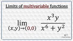 Limits of multivariable functions