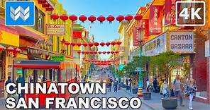 [4K] Chinatown in San Francisco, California USA - Walking Tour & Travel Guide 🎧 Binaural Sound