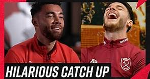 Declan Rice and Ryan Fredericks laugh about their best and worst traits and life off the pitch