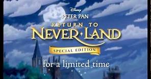 "Peter Pan II: Return to Never Land - Special Edition" Blu-ray Trailer