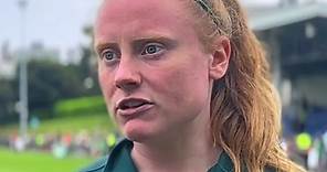How things have changed for Amber Barrett off the pitch after scoring the qualifying goal that sent Ireland to the Women’s World Cup 🎥 credit: @RTÉ News #womensfootball #woso #ireland #coygig #womensworldcup