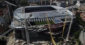 El Santiago Bernabéu, a vista de dron
