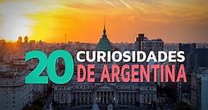 20 Curiosidades de Argentina 🇦🇷 | El país del tango y las mil culturas
