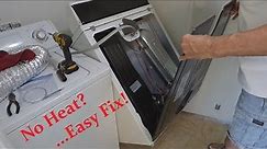 Dryer Not Heating - How to Diagnose & Repair - Complete Instructions
