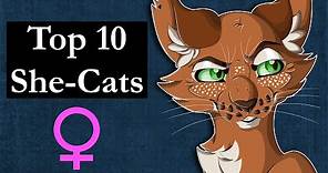 Top 10 She-Cats in Warrior Cats