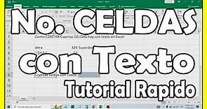 contar celdas con texto en Excel paso a paso - comoconfigurar