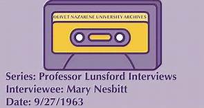 Interview with Mary Nesbitt