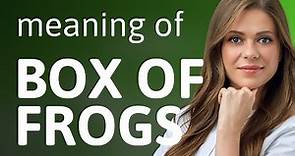 Understanding "Box of Frogs": A Fun Phrase in English