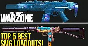 Call Of Duty WARZONE: TOP 5 BEST SMG LOADOUTS To Use! (WARZONE Best Setups)