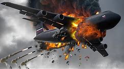 13 Minutes Ago! Russian C-130 Cargo Plane Carrying 3700 Elite Troops Destroyed by Ukraine in the Air