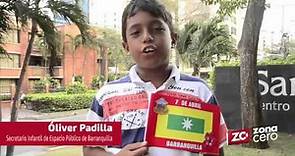 Alcalde Infantil de Barranquilla de visita en Zona Cero