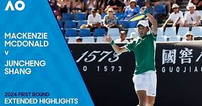 Mackenzie McDonald v Juncheng Shang Extended Highlights | Australian Open 2024 First Round