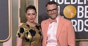 Lauren Miller and Seth Rogen 2023 Golden Globes Arrivals