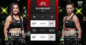 Jennifer Maia vs. Maryna Moroz Full Fight UFC Fight Night 215 Part A