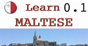Learn Maltese language lesson 0.1 Introduction