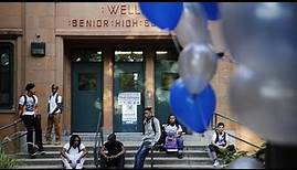 Wells High School Honor Students Arrive on First Day of School