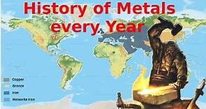 History of Metals - every year