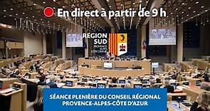 Séance Plénière du 15 décembre 2023 du Conseil Régional de Provence-Alpes-Côte d'Azur en Direct.