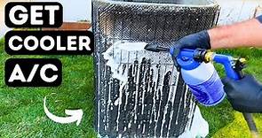 How To Get Ice Cold Air By Cleaning Your AC Coils The RIGHT Way.