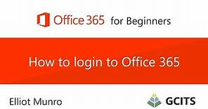 How to login to Office 365
