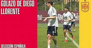 Golazo de Diego Llorente en el entrenamiento de la Selección | 🔴 SEFUTBOL