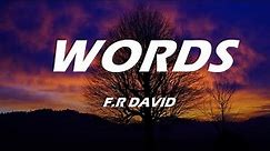 WORDS DON'T COME EASY- F.R.DAVID- (lyrics)