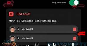 Merlin Röhl Red Card, Freiburg vs VfB Stuttgart Results