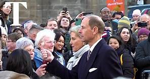 Prince Edward, the new Duke of Edinburgh, visits Scotland