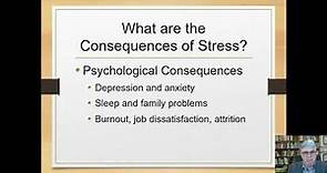 Stressors and the Consequences of Stress