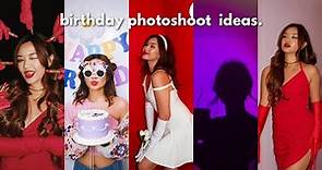 BIRTHDAY 🎂🥳 CREATIVE HOME PHOTOSHOOT IDEAS 📸 | diy self portrait ideas 2023