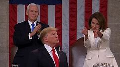 Pelosi clapping Trump at his State of the Union address is already a meme
