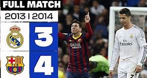 Real Madrid vs FC Barcelona (3-4) 2013/2014 PARTIDO COMPLETO