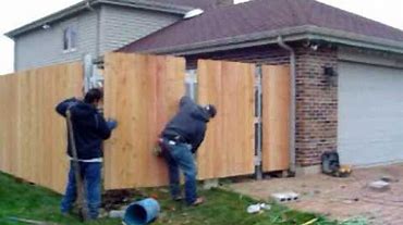 Home Improvements New Wood Fence