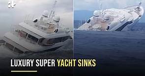 130 Feet Super Yacht Sinks Off The Coast In Italy