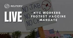 LIVE: NYC workers march across Brooklyn Bridge in protest of COVID-19 vaccine mandate