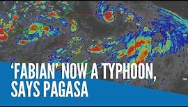 ‘Fabian’ now a typhoon, says Pagasa