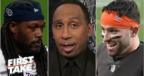 Stephen A. downplays Jadeveon Clowney to the Browns and gives props to Baker Mayfield | First Take